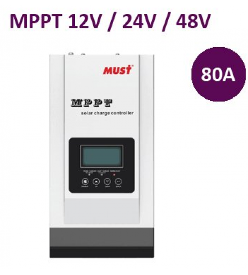 MPPT Şarj Kontrol Cihazı MUST 80A 12/24/48V 